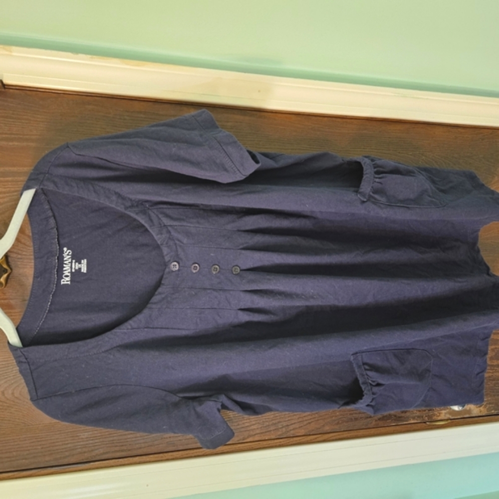 Roaman's Women's Navy Shirt